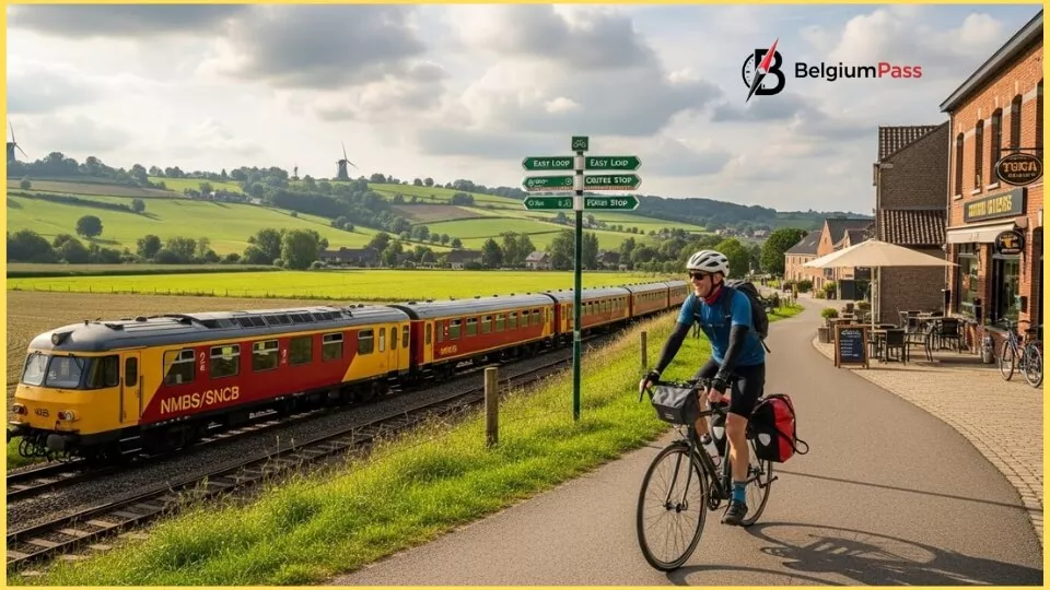 Cycling in Belgium by Train